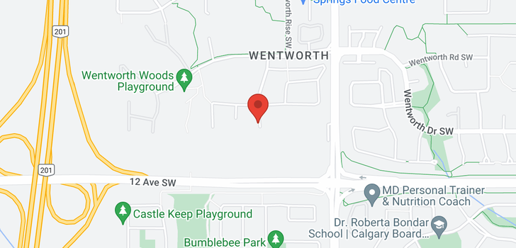 map of 1165 WENTWORTH VW SW